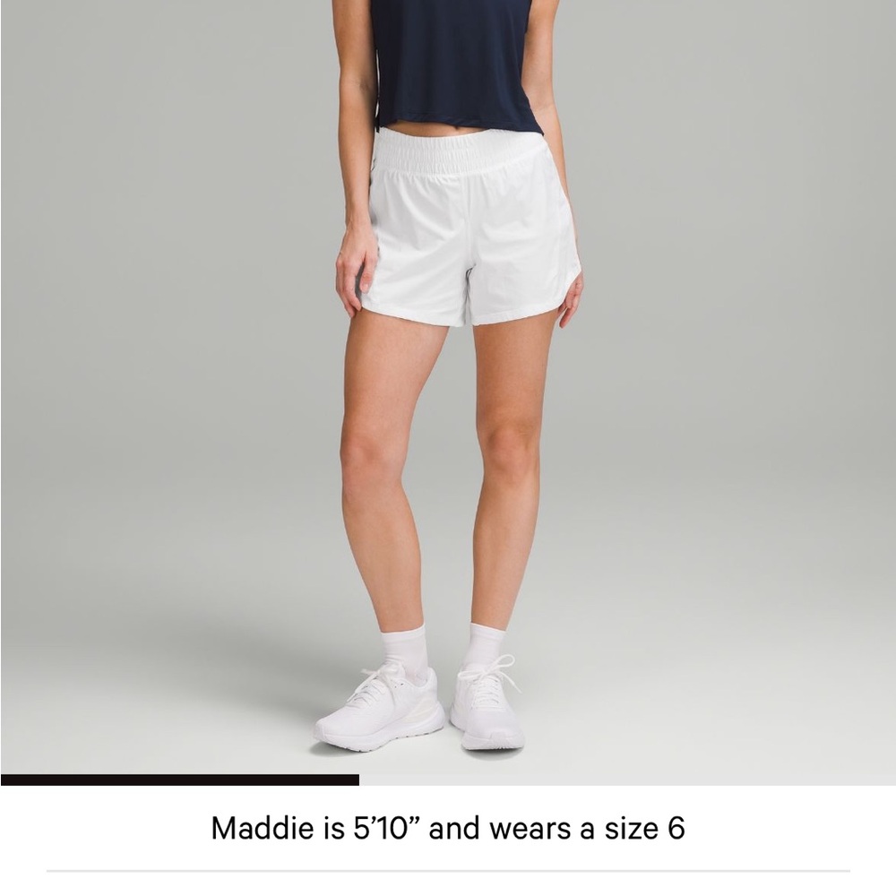 Lululemon Athletica White Athletic Shorts